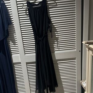 Tahari Black High Low Dress